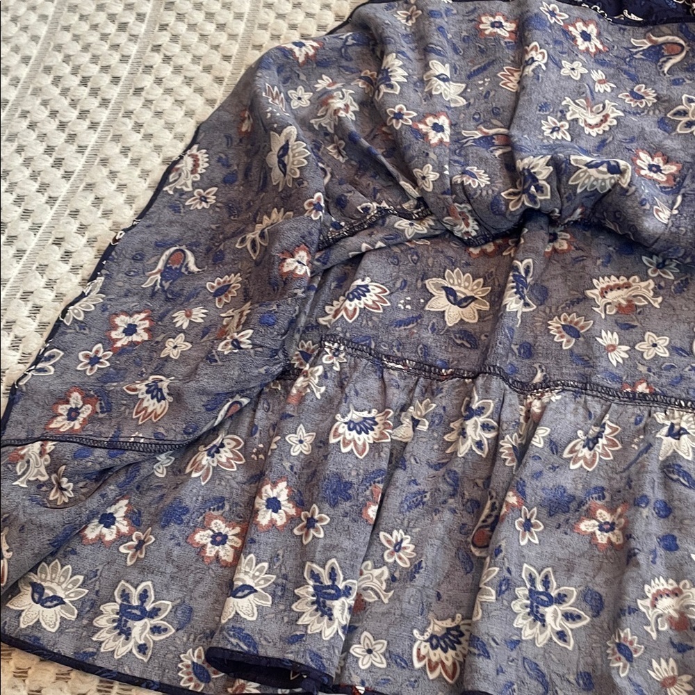 Thakoon Navy Lotus Printed Dress - Picture 9 of 16